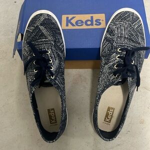 Keds Geo Navy sneaker by Talbots.